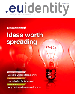 Ideas worth spreading