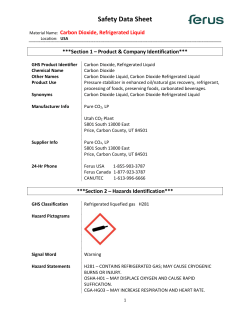 CO2 Safety Data Sheet