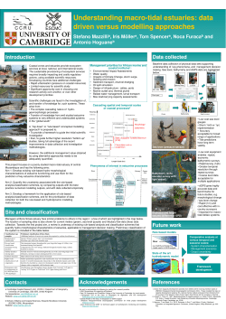Understanding macro-tidal estuaries: data driven versus modelling
