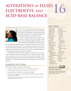 alterations in fluid, electrolyte, and acid