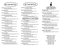 by the bottle by the bottle on draft