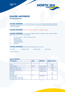 glacier antifreeze - North Sea Lubricants