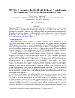 MVP-Fit: A Convenient Tool for Flexible Fitting of Protein Domain
