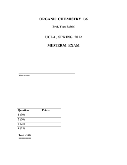 organic chemistry 136 - Research website of Prof. Yves Rubin