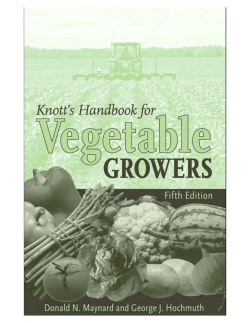 Knott`s Handbook for Vegetable Growers