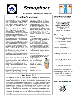 Semaphore - CFUW Scarborough