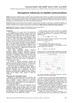 Atmospheric influences on satellite communications