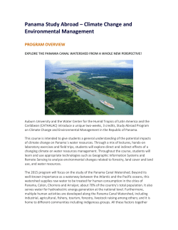 Panama Study Abroad &ndash; Climate Change and Environmental