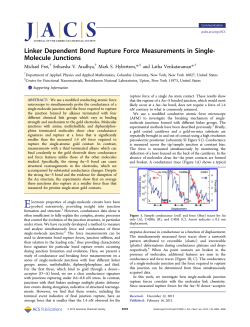 Linker Dependent Bond Rupture Force Measurements in Single