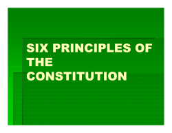 SIX PRINCIPLES OF THE CONSTITUTION