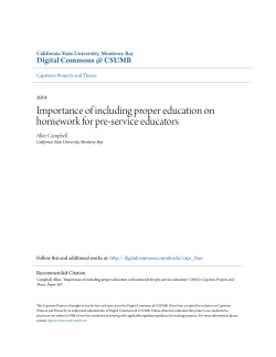 Importance of including proper education on homework for pre