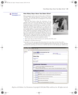 How Many Days Have You Been Alive? Worked Example 2.1
