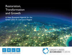 A New Economic Agenda for the Great Lakes-St
