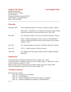 Andrew M. Eason`s CV