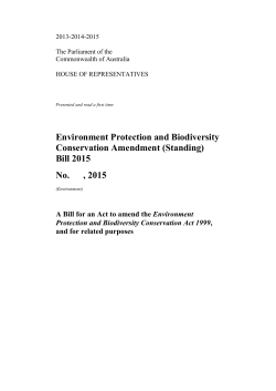 Environment Protection and Biodiversity Conservation Amendment