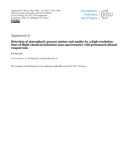 Supplement - Atmos. Chem. Phys