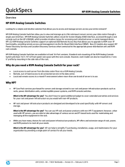 HPE KVM Analog Console Switches