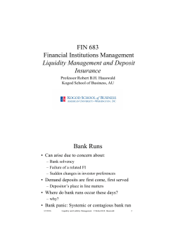 Liability Risk, Liquidity Risk, and Deposit Insurance