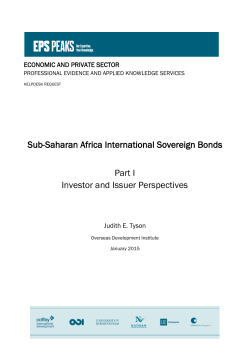 Sub-Saharan Africa International Sovereign Bonds - Part