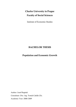 Bachelor Thesis of Regin&aacute;č - IES FSV UK