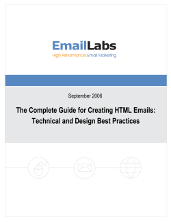 Guide to Creating HTML Emails