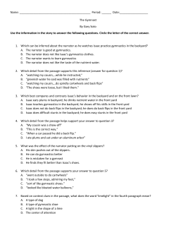 The Gymnast Multiple Choice Questions