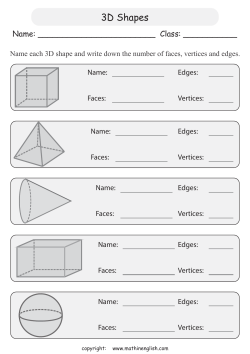 3D Shapes - Math in English