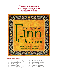 Theater at Monmouth 2013 Page to Stage Tour