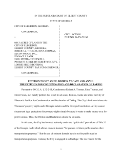 Petition to Set Aside - City of Elberton v. The Thomases v.6_2
