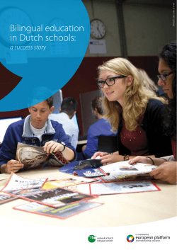 Bilingual education in Dutch schools: a success story