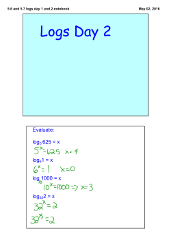 5.6 and 5.7 logs day 1 and 2.notebook