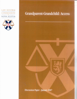 January 2007 - Law Reform Commission of Nova Scotia