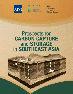 Prospects for Carbon Capture and Storage in Southeast Asia