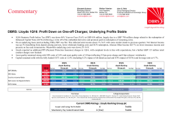 Commentary - Lloyds Banking Group