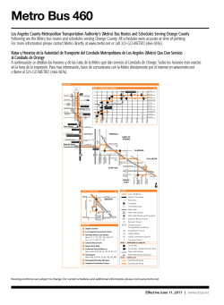 Metro Bus 460 - Orange County Transportation Authority