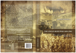 The Anglo-Boer War 1899-1902
