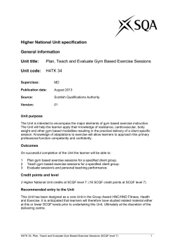 national unit specification: general information