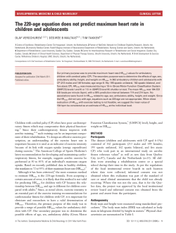 The 220age equation does not predict maximum heart rate in