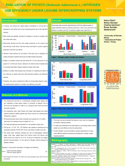 EVALUATION OF POTATO (Solanum tuberosum L.) NITROGEN