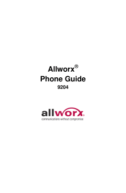 Allworx Phone Guide