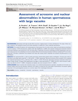 Assessment of acrosome and nuclear abnormalities in human