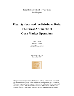 Floor Systems and the Friedman Rule