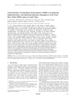 Characteristics of nonmethane hydrocarbons (NMHCs) in industrial
