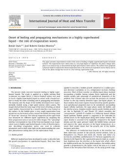 Onset of boiling and propagating mechanisms in a highly