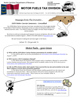 June - North Carolina Department of Revenue