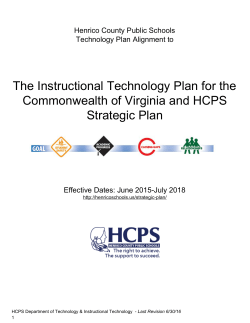 HCPS Technology Plan - Henrico County Public Schools