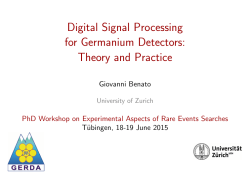 Digital Signal Processing for Germanium Detectors: Theory and