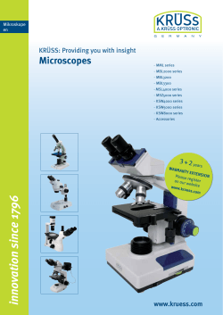 Microscopes - A.KR&Uuml;SS Optronic GmbH