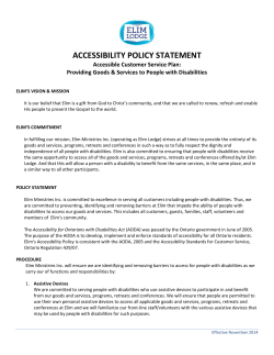 Accessibility Policy