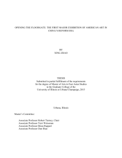 OPENING THE FLOODGATE: THE FIRST